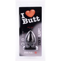 I Love Butt Plug Spade S I Love Butt 9 x 5.3 cm Noir